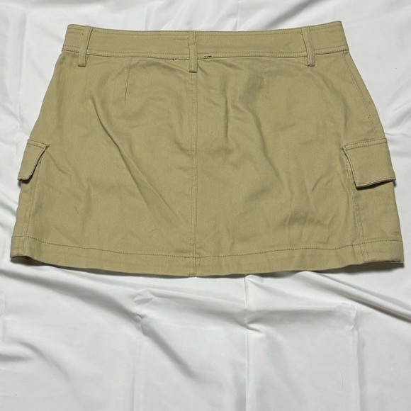 Anthropologie Lea & Viola Khaki Mini Skirt-M - Picture 5 of 6